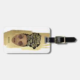 Stimulering van zwarte vrouwen, natuurlijk haar, G Bagagelabel