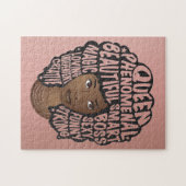 Stimulering van zwarte vrouwen, natuurlijke haarkl legpuzzel (Horizontaal)