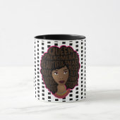 Stimulering van zwarte vrouwen, zwarte en witte po mok (Midden)