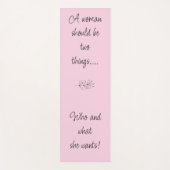 Stimulering yoga mat, sterke vrouw yogamat (Voorkant)