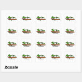 Stimuleringssticker voor Kinderen - Kameleon Vierkante Sticker (Vel)