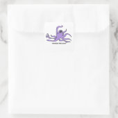 Stimuleringssticker voor Kinderen - Octopus Vierkante Sticker (Tas)