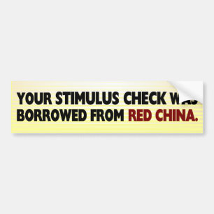 Stimulus Check Bumpersticker