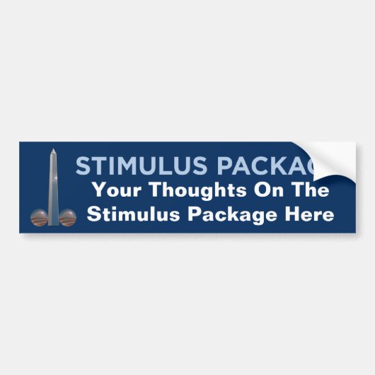 Stimulus-pakket - aangepaste Slogan-Bumpersticker Bumpersticker (Voorkant)