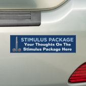 Stimuluspakket - Aangepaste bumpersticker met slog (Op auto)