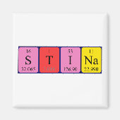 Stina periodieke table name magnet (Voorkant)