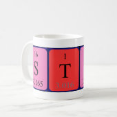 Stine periodieke lijstnaam mok (Voorkant links)