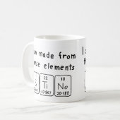 Stine periodieke lijstnaam mok (Voorkant links)