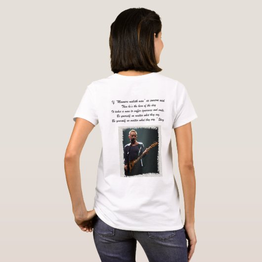 Sting-Be Yourself Vrouwen T-shirt (Achterkant volledig)