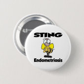 STING Endometriose Ronde Button 5,7 Cm (Voorkant /achterkant)