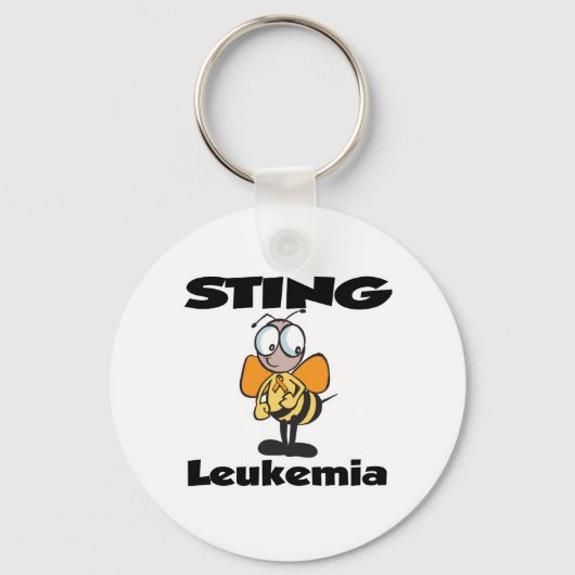 STING Leukemie (oranje) Sleutelhanger (Voorkant)