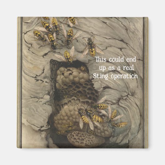 "Sting Operation"-magneet Magneet (Voorkant)