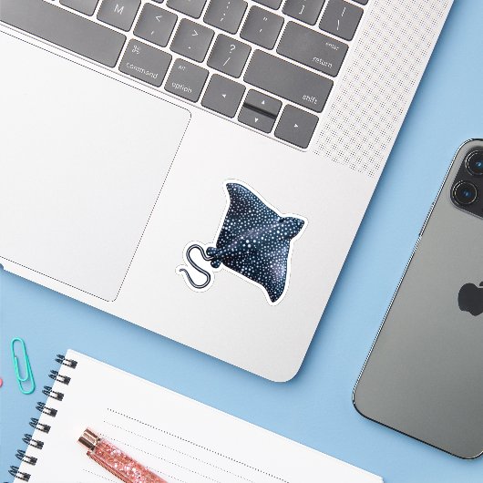 Sting Ray Color Sticker (Laptop met iPhone)