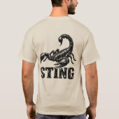 “Sting” Schorpioen Grafische T-shirt  (Achterkant)