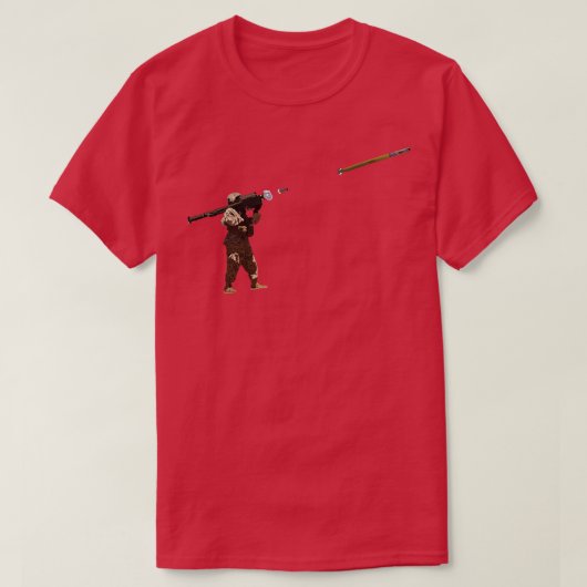 Stinger Gunner schiet raket T-shirt (Design voorkant)