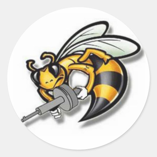 Stinger Squad Ronde Sticker (Voorkant)