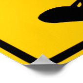 Stinging Marine Life Warning Sign, Australië Poster (Hoek)