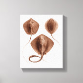 Stingray #1 gewikkeld canvas kunst aan de muur (Voorkant)