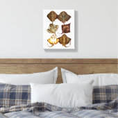 Stingray #3 gewikkeld Canvas Art (Insitu (Slaapkamer))