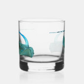 Stingray - Abstract Design - Knip uit een foto | Whisky Glas (Rechts)
