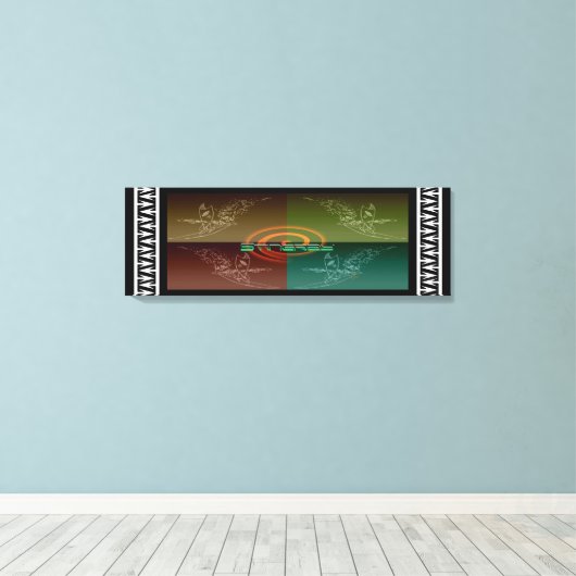 Stingray Canvas Afdruk (Insitu (Houten vloer))
