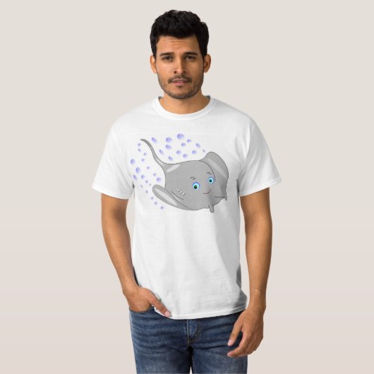 stingray cartoon t-shirt (Voorkant volledig)
