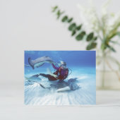 Stingray City, Grand Cayman, Kaaimaneilanden, Briefkaart (Staand voorkant)