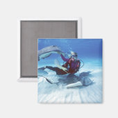 Stingray City, Grand Cayman, Kaaimaneilanden, Magneet (Voorkant / Achterkant)