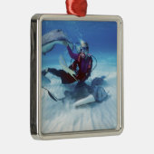 Stingray City, Grand Cayman, Kaaimaneilanden, Metalen Ornament (Rechts)