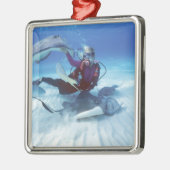 Stingray City, Grand Cayman, Kaaimaneilanden, Metalen Ornament (Links)