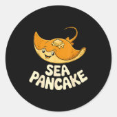Stingray Design For Men Women Kids Fish Sting Ray Ronde Sticker (Voorkant)