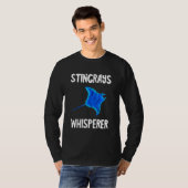 Stingray Fluisteraar Manta Rog Haai Vis Zee Scheps T-shirt (Voorkant volledig)