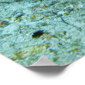 Stingray in beweging - Foto genomen bij Coral Tria Poster (Hoek)