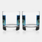 Stingray in beweging - Fotografisch ontwerp | Whisky Glas (Rechts)