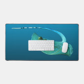 Stingray in beweging! Verloopblauwe achtergrond | Bureaumat (Keyboard & Muis)
