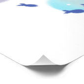 Stingray in de oceaan illustratie perfect poster (Hoek)