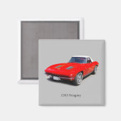 Stingray magnet 1963 (Voorkant / Achterkant)