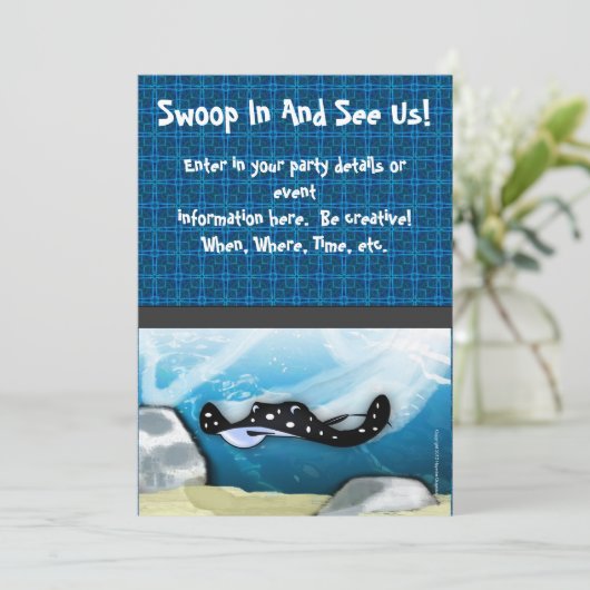 Stingray (Manta Ray) Kaart (Staand voorkant)