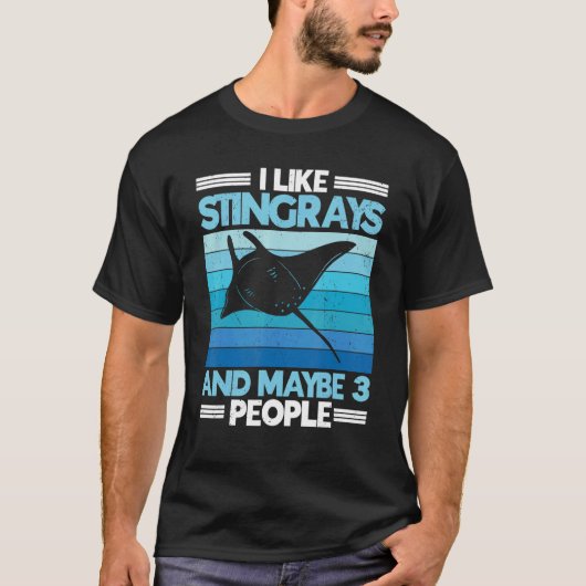Stingray Manta Ray Zee Life Animal Ocean Creature T-shirt (Voorkant)