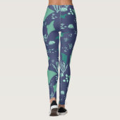 Stingray Marine Zee Life Deep Blue Leggings (Achterkant)