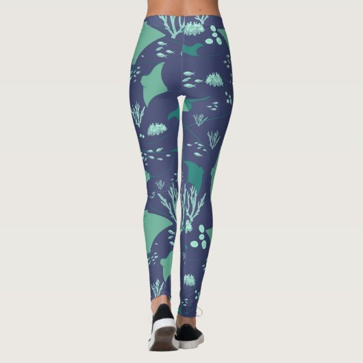 Stingray Marine Zee Life Deep Blue Leggings (Achterkant)