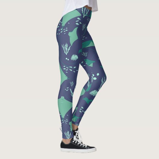 Stingray Marine Zee Life Deep Blue Leggings (Rechts)
