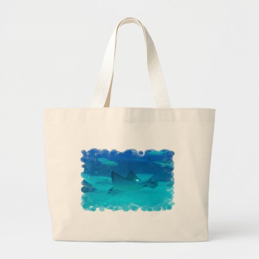 Stingray onderwater grote tote bag (Voorkant)