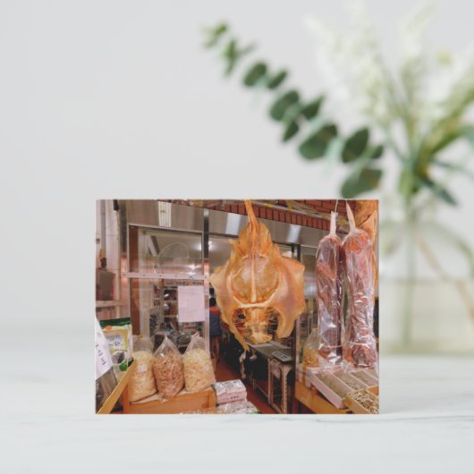 Stingray op de markt briefkaart (Staand voorkant)