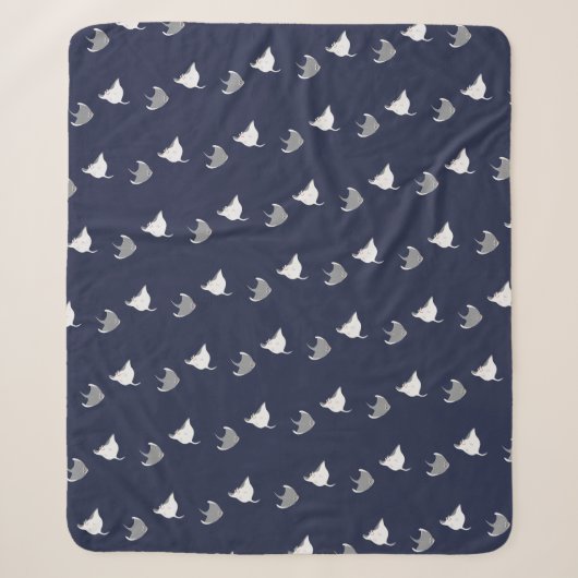 Stingray Patroon Sherpa Deken (Voorkant)