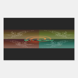 Stingray Rechthoekige Sticker