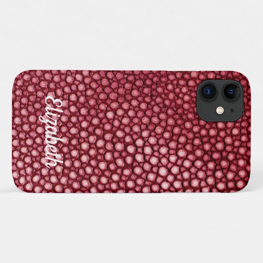 Stingray Red, persoonlijk Case-Mate iPhone Case (Achterkant (horizontaal))