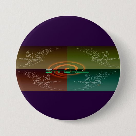 Stingray Ronde Button 7,6 Cm (Voorkant)