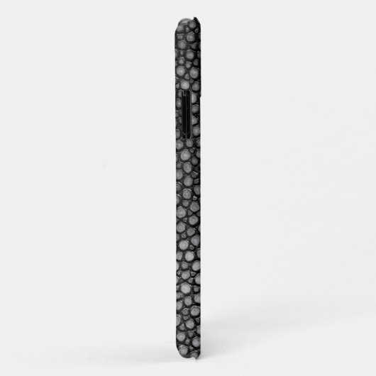 Stingray Skin Black Print Name Persoonlijk Case-Mate iPhone Case (Achterkant/rechts)