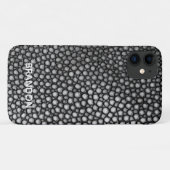 Stingray Skin Black Print Name Persoonlijk Case-Mate iPhone Case (Achterkant (horizontaal))